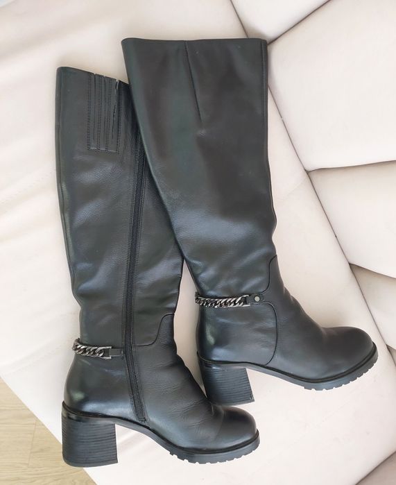 Сапоги Зима  Respect  кожа натур 38-39 р