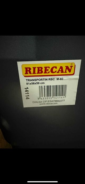 Caixa de transporte de cão RIBECAN Câes médios