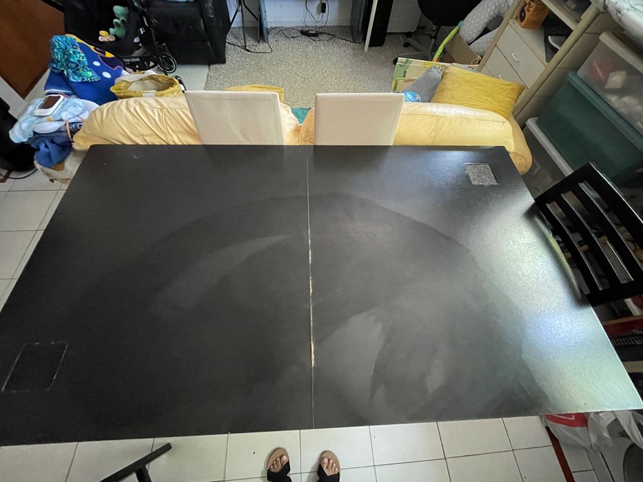 Mesa em mogno extensível