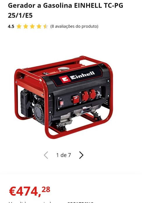 Gerador novo gasolina