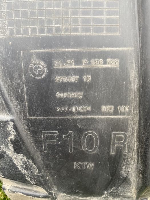 Підкрилок передній bmw f10 f11 подкрилки передние бмв ф10 ф11 канал во