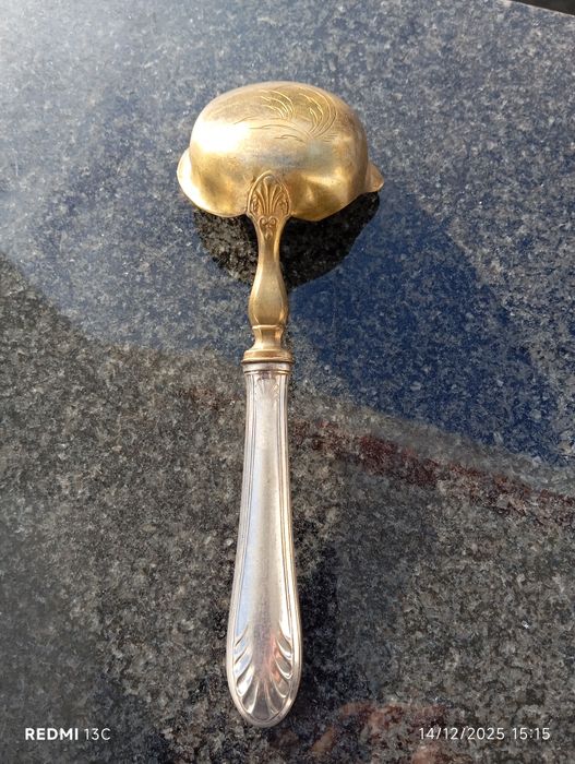 Concha cabo prata com contraste