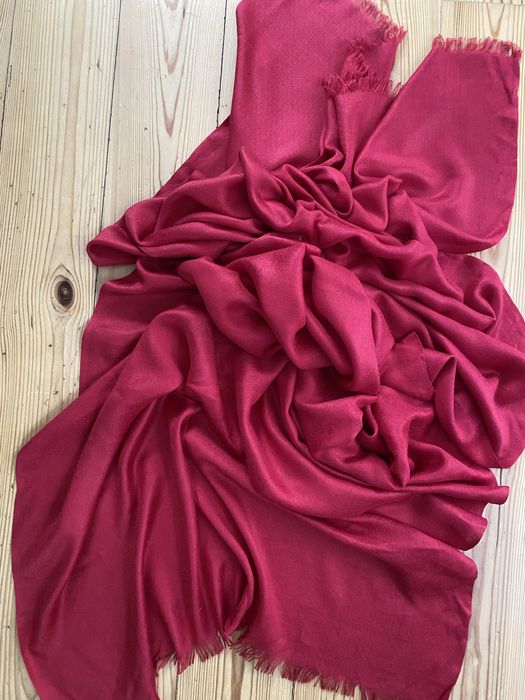 Burgundowy szal maxi