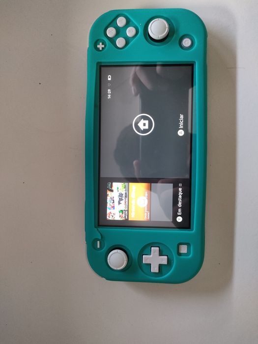 Nintendo switch lite azul como nova