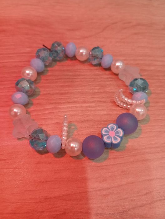 Bransoletka niebieska handmade