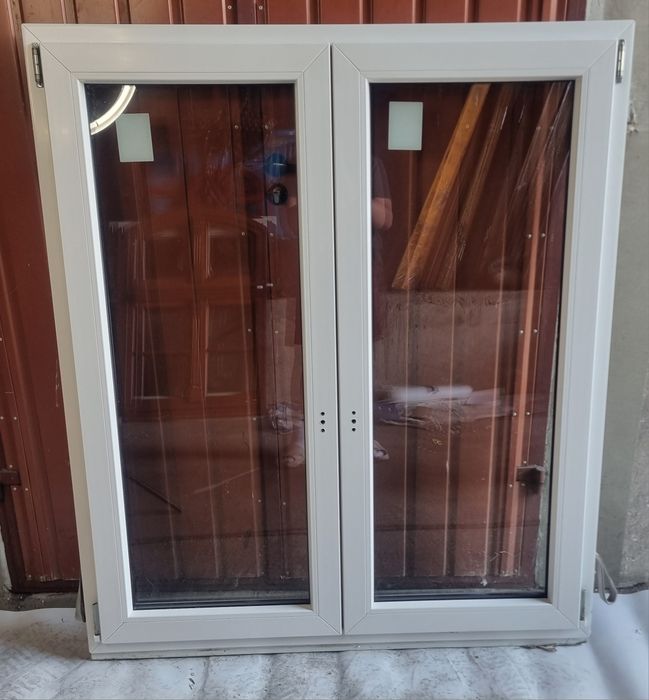 Okno PCV antywłamaniowe 131x 151cm powystawowe