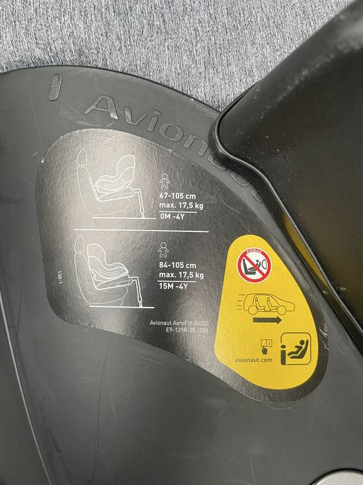 Fotelik Avionaut Aerofix av-350 z bazą isofix, 1 właściciel, bezwypadkowy