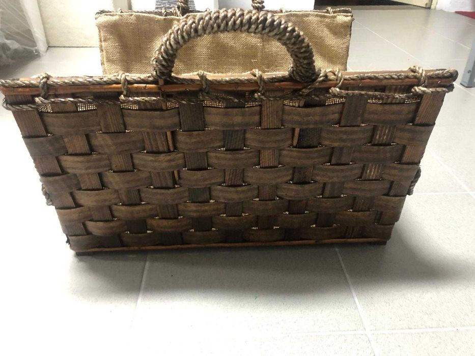 Cesto para Lenha, Novo, Excelente Qualidade