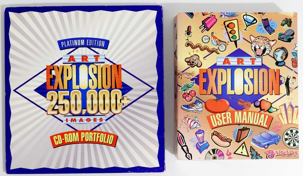 Retro komputery: komplet płyt z clip artami z lat 2000, na prezent!