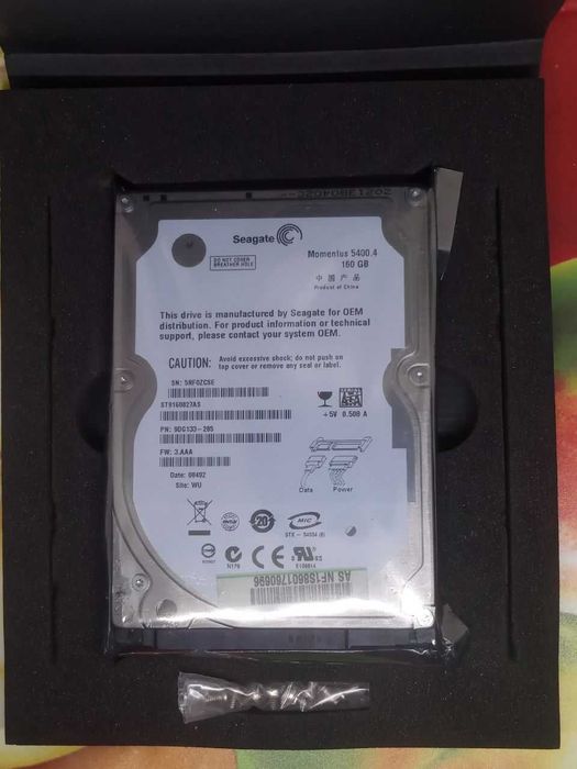 Жосткий диск Seagate на 160 гб, для ноутбука