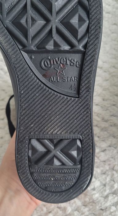Converse 37 czarne za kostkę
