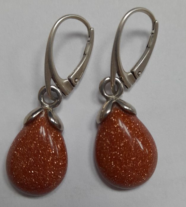 Kolczyki srebrne ,,Noc Kairu,,