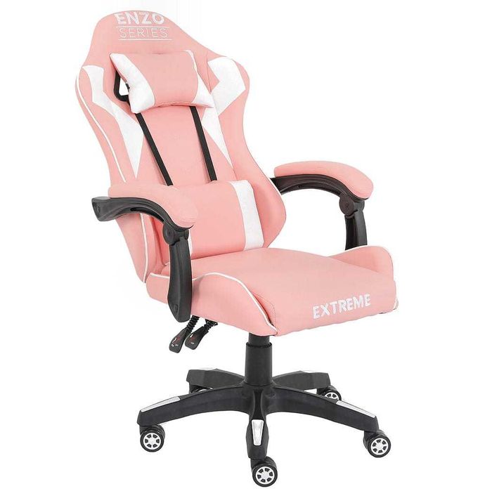 Fotel gamingowy różowy EXTREME ENZO Pink | Twoje stylowe centrum dowodzenia! Regulacja