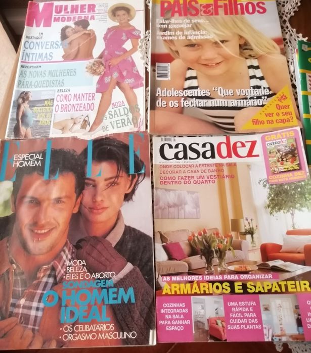 Revistas moda. Croché. Ponto cruz