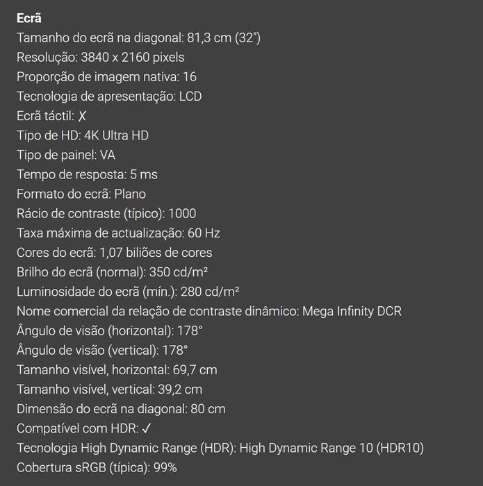 Monitor Samsung Viewfinity S80UD 4K UHD