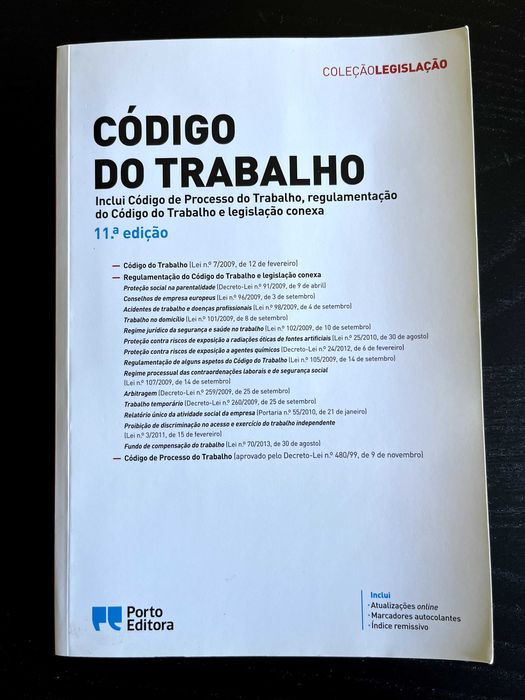 Livro Código do Trabalho 11ª Edição