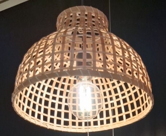 Candeeiro Teto Bambu Ikea / Ikea Bamboo Ceiling Lamp - NEW