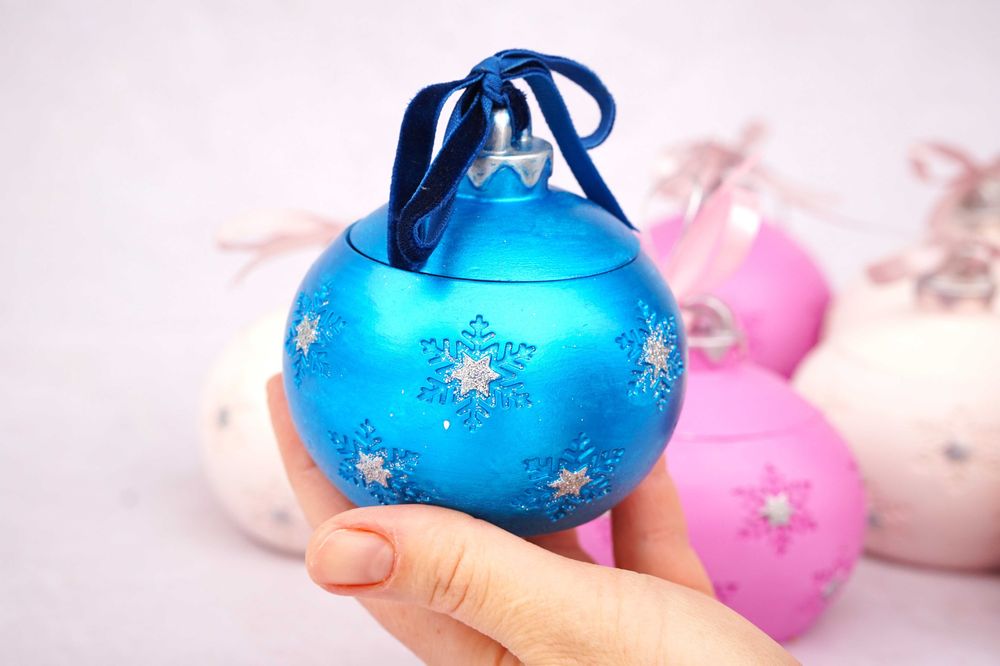 Ароматична соєва "свічка Куля" 50мл, декор для дому, подарунок для неї