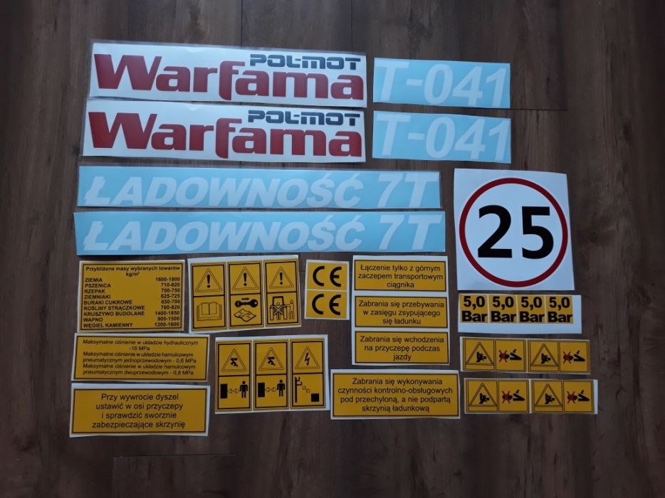 Naklejki Warfama t-041