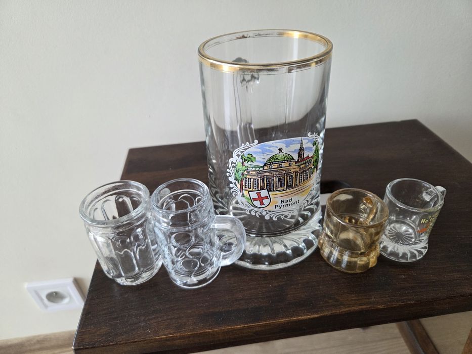 Kufel szklane pół litrowe