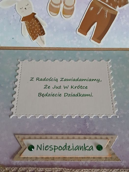 Kartka okolicznościowa dla dziadków, Będzie  Dziadkami