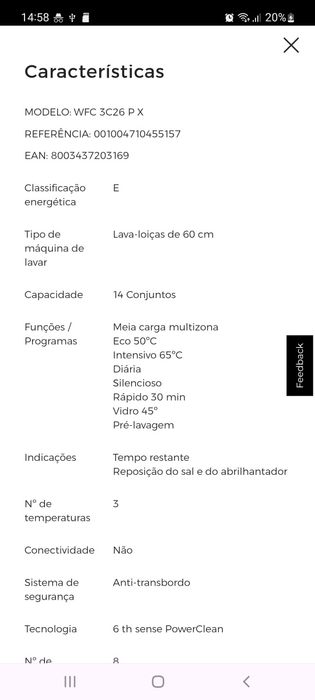 Máquina de lavar loiça Whirlpool