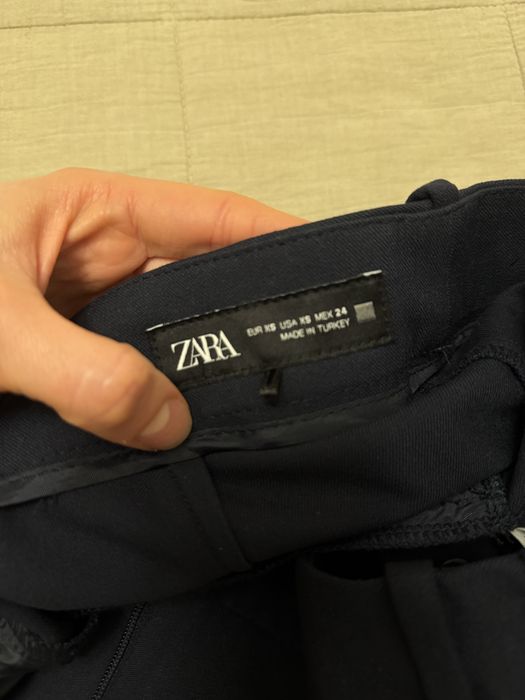 Нові. zara. Темно-сині брюки