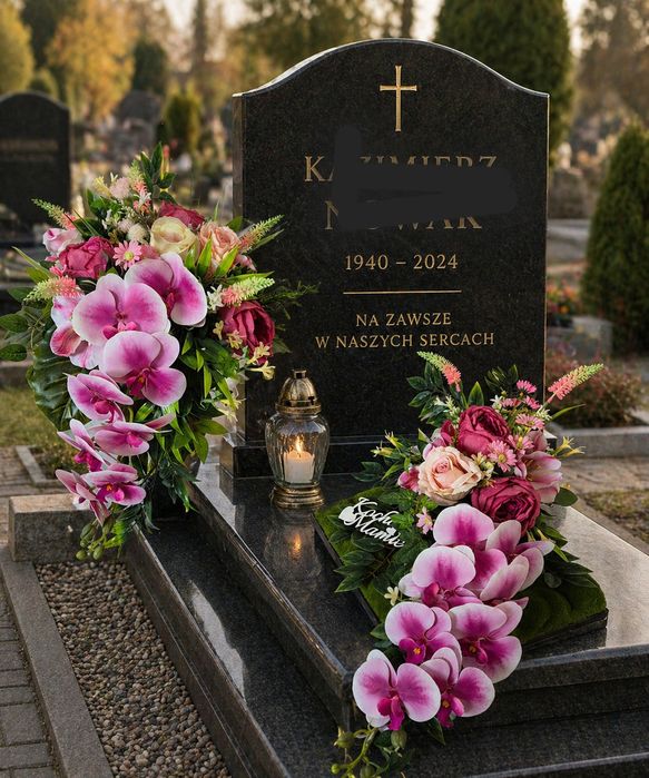 Kompozycje stroiki na cmentarz. .