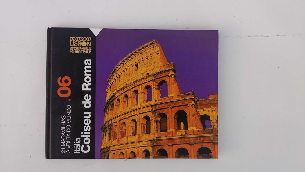 Livro Itália Coliseu de Roma 21 Maravilhas à volta do Mundo