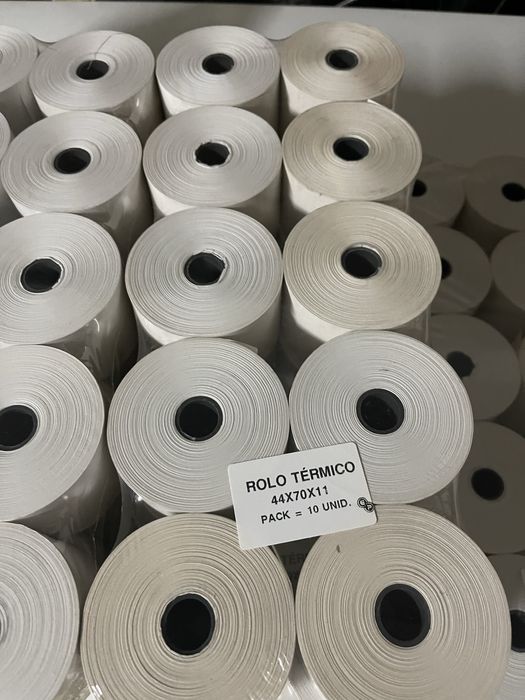 100 Rolo termico 44x70x11 maquina registadora