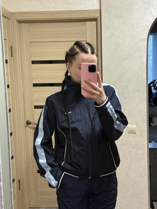 Вітровка Reebok вінтажна, темно-синя