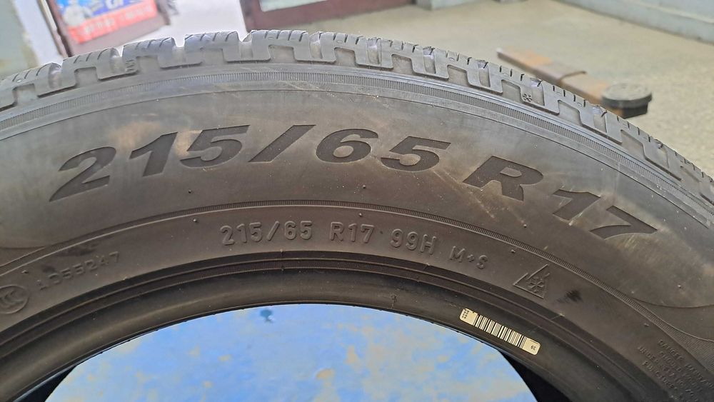 215/65r17 pirelli opony zimowe uzywane 6mm bieznik