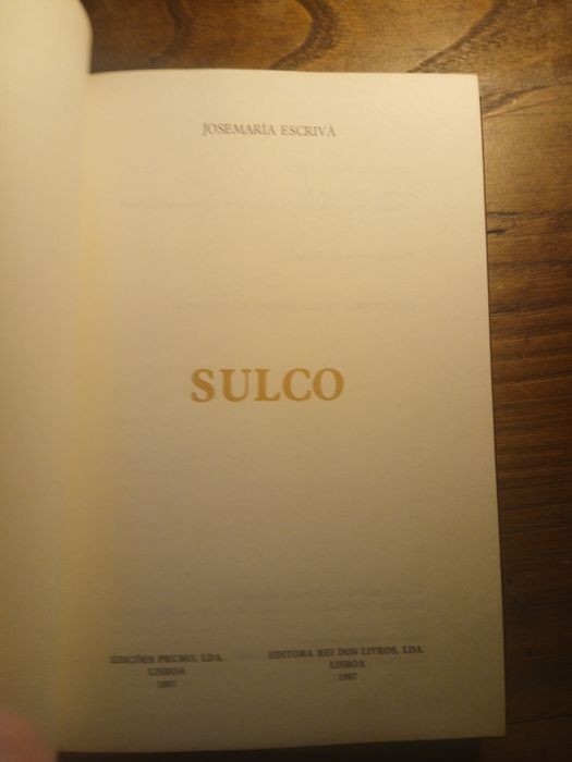 Josemaria Escrivá, Sulco
