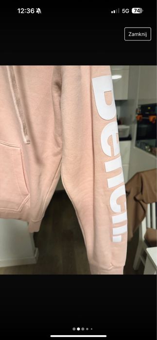 Bluza z kapturem Bench - 40/ L - jasnoróżowa
