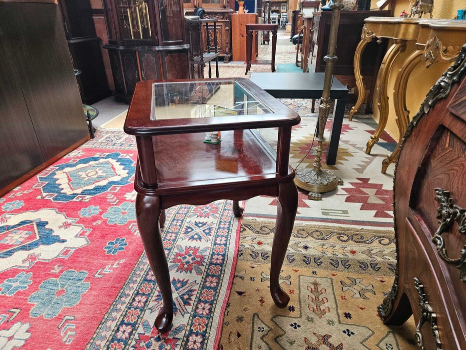 Mesa de centro em madeira e vidro - óptimo estado geral