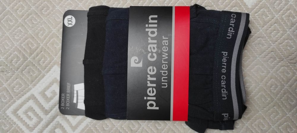 Nowe, czarne, męskie bokserki Pierre Cardin rozmiar xxl