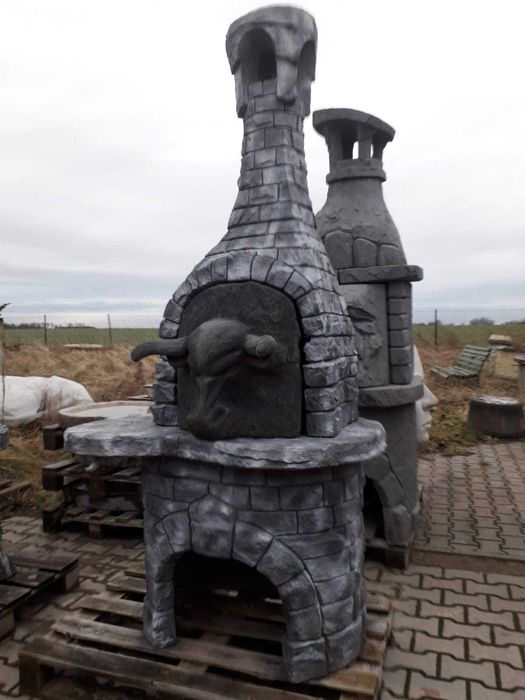 grill ogrodowy betonowy , kominek