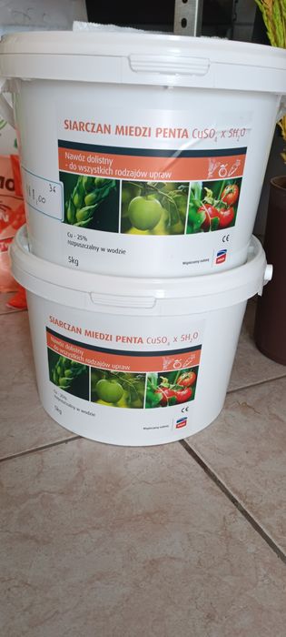 Siarczan miedzi 5 kg oraz 1 kg
