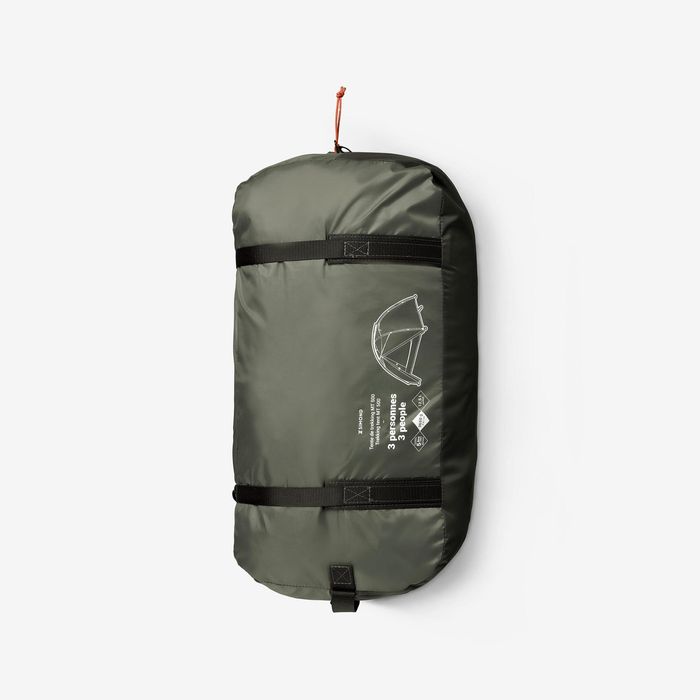 Tenda Abóbada de Trekking 3 Pessoas MT500 Caqui
