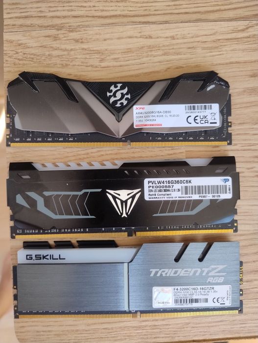 Оперативна пам'ять DDR4 3200,3600Mhz, 8 GB Patriot, Gskill, Adata