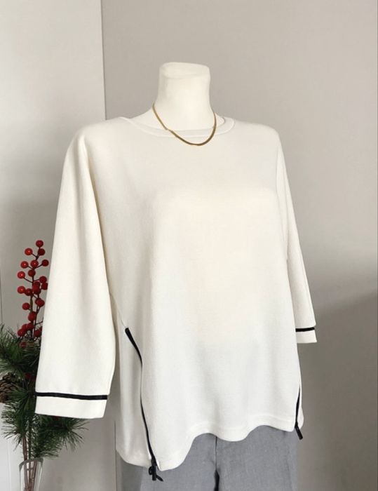 Biała bluzka Reserved M krótki rękaw