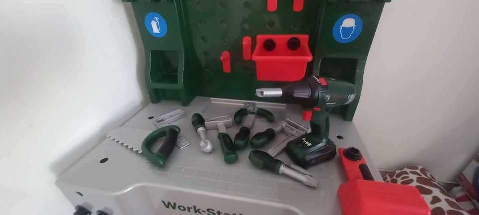 Bancada de Trabalho e Aparafusadora Infantil Bosch