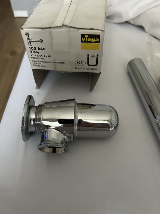 Syfon umywalkowy chrom Viega