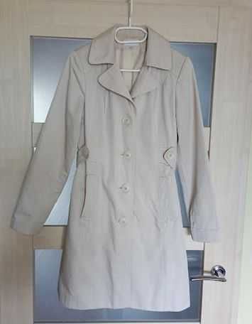 Płaszcz Płaszczyk damski beżowy rozm. 38