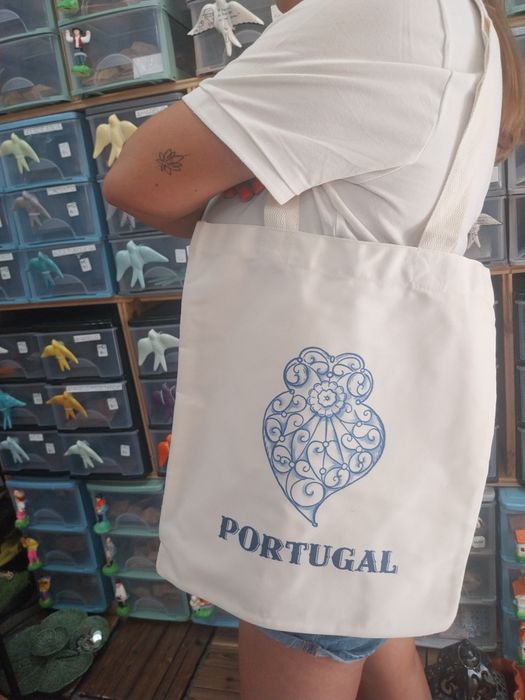 Saco tote bag com padrão