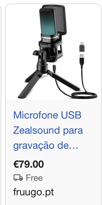 Microfone para podcast Zealsound435904540910571523