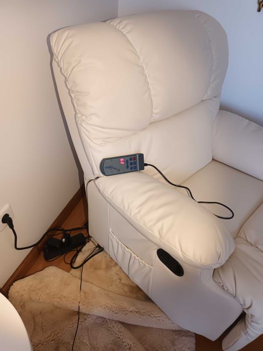 Poltrona Eléctrica Relax Ortopédica Bege Por Estrear