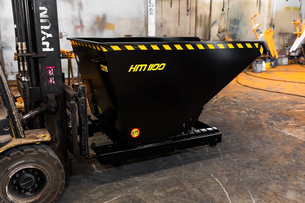 Kontener / Kontener samowyładowczy / Pojemnik metalowy / Koleba 1100L