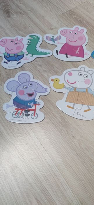 Puzzle bing, świnka peppa 12 obrazków