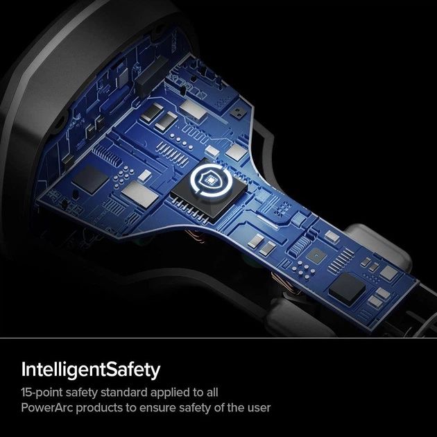 Автомобільна зарядка Spigen PowerArc PC1800 30W USB-C PD + USB-A QC 3.0